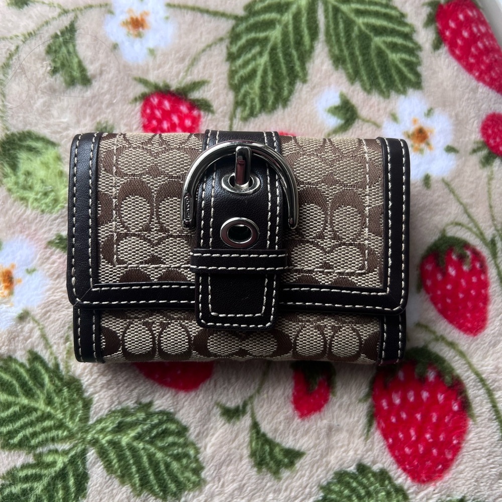 Coach Brown SoHo Canvas Wallet